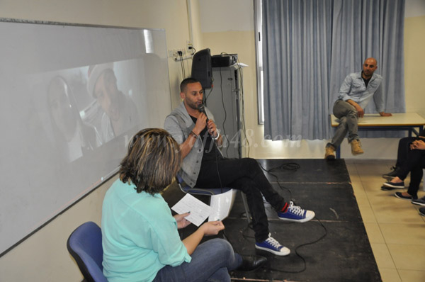 الفنان تامر نفار يلتقي طلاب مدرسة أجيال الثانوية